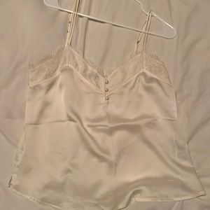 Lace trim cami! Abercrombie and Fitch! Size L